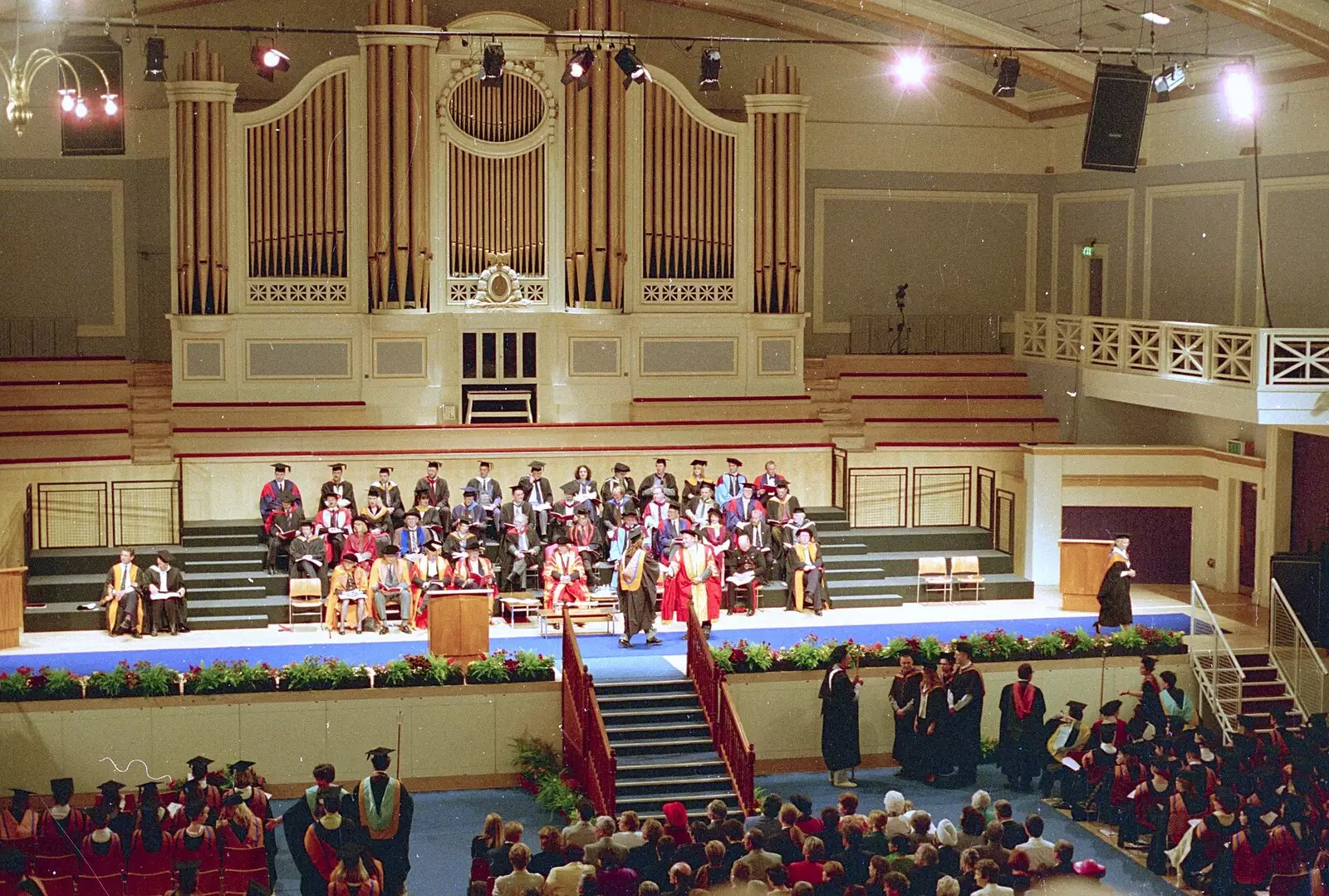 Sis gets her certificate, from Sis Graduates from De Montfort, Leicester, Leicestershire - 9th August 1997