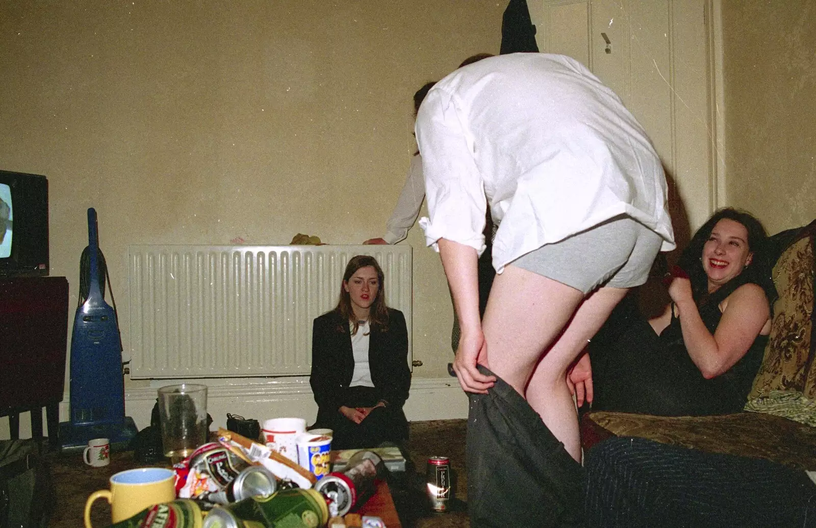 Trousers down for the girls, from Sis Graduates from De Montfort, Leicester, Leicestershire - 9th August 1997