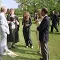 Dad chats to Sis, Sis Graduates from De Montfort, Leicester, Leicestershire - 9th August 1997