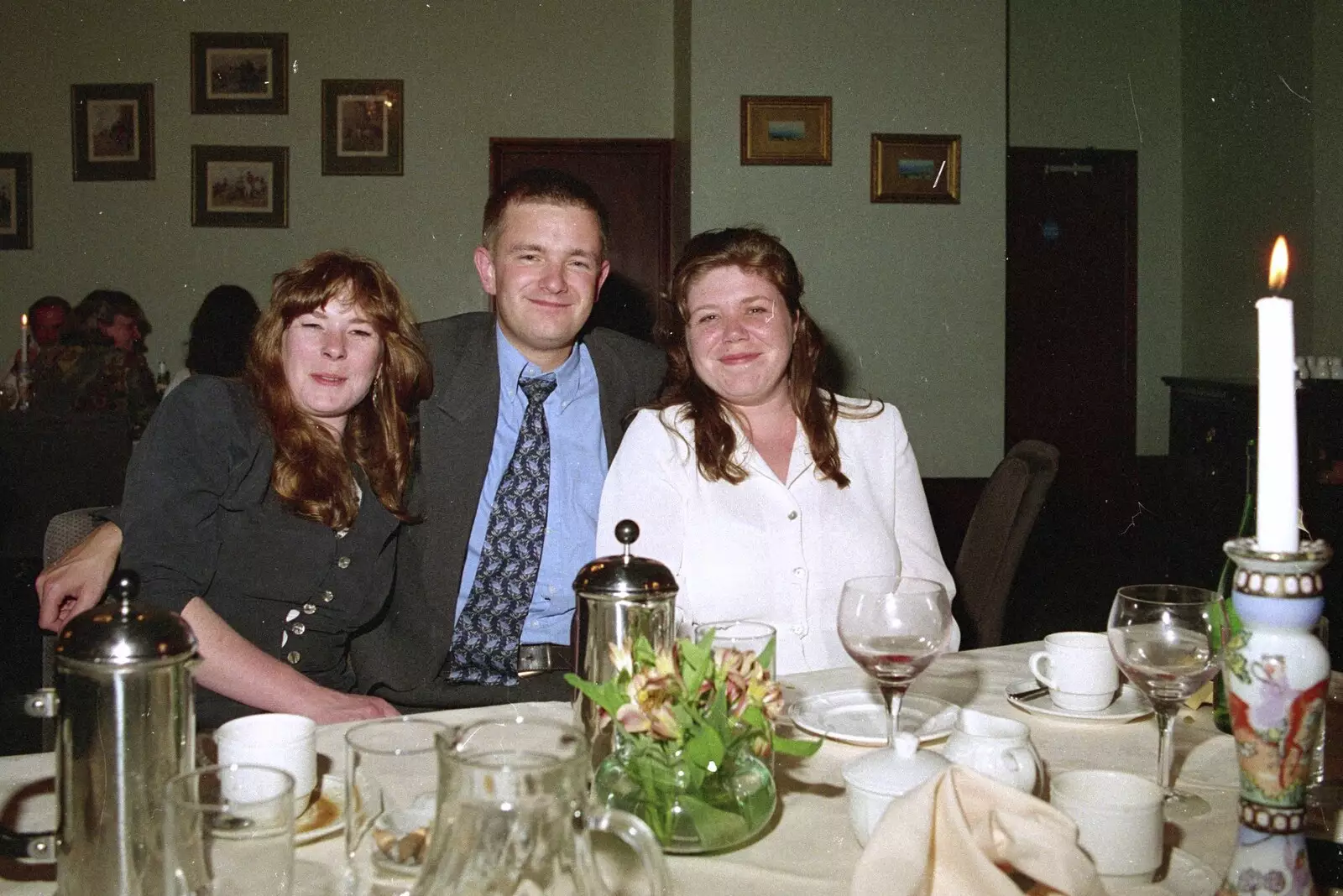 Mel, Nosher and Sis, from Sis Graduates from De Montfort, Leicester, Leicestershire - 9th August 1997