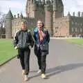 Isabelle and Carole at Glamis Castle, A Trip to Pitlochry, Scotland - 24th March 1998