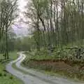 The long road on Nosher's walk to Pitlochry, A Trip to Pitlochry, Scotland - 24th March 1998