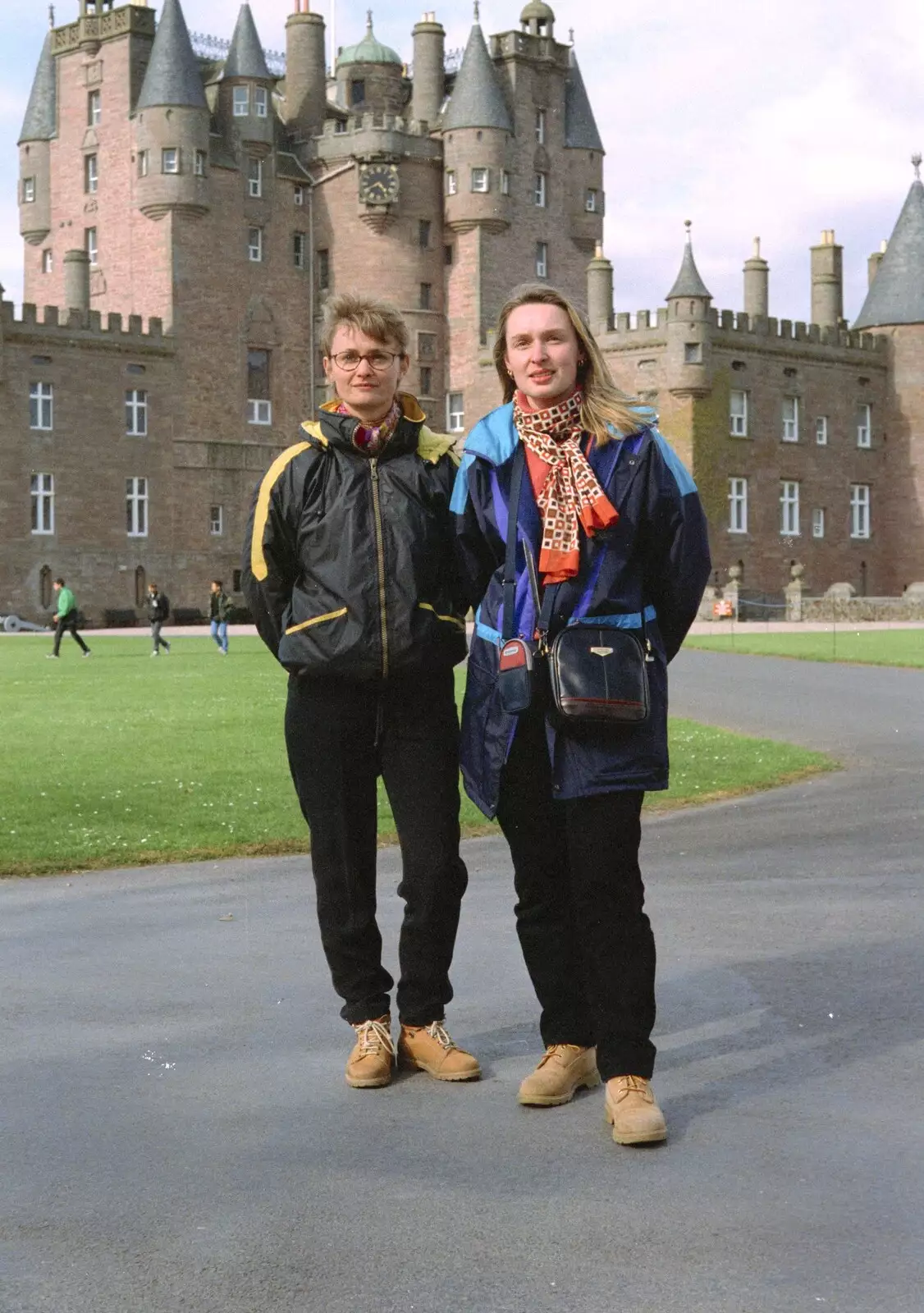 Isabelle and Carole, from A Trip to Pitlochry, Scotland - 24th March 1998