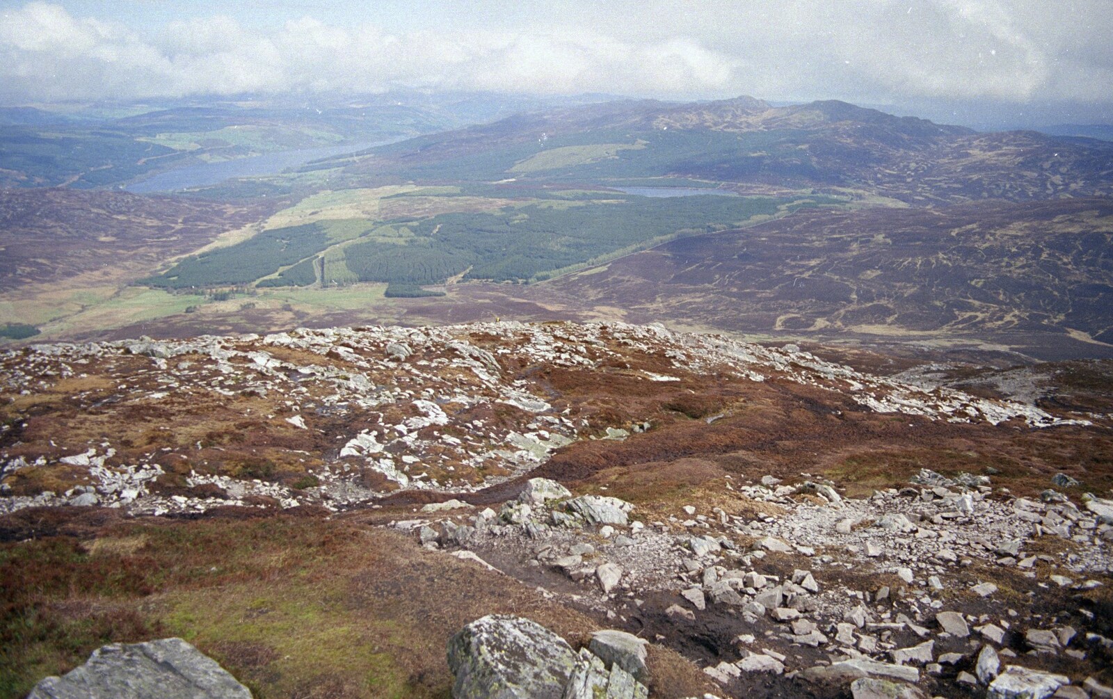 A view from the top of Scheihallion from A Trip to Pitlochry, Scotland - 24th March 1998