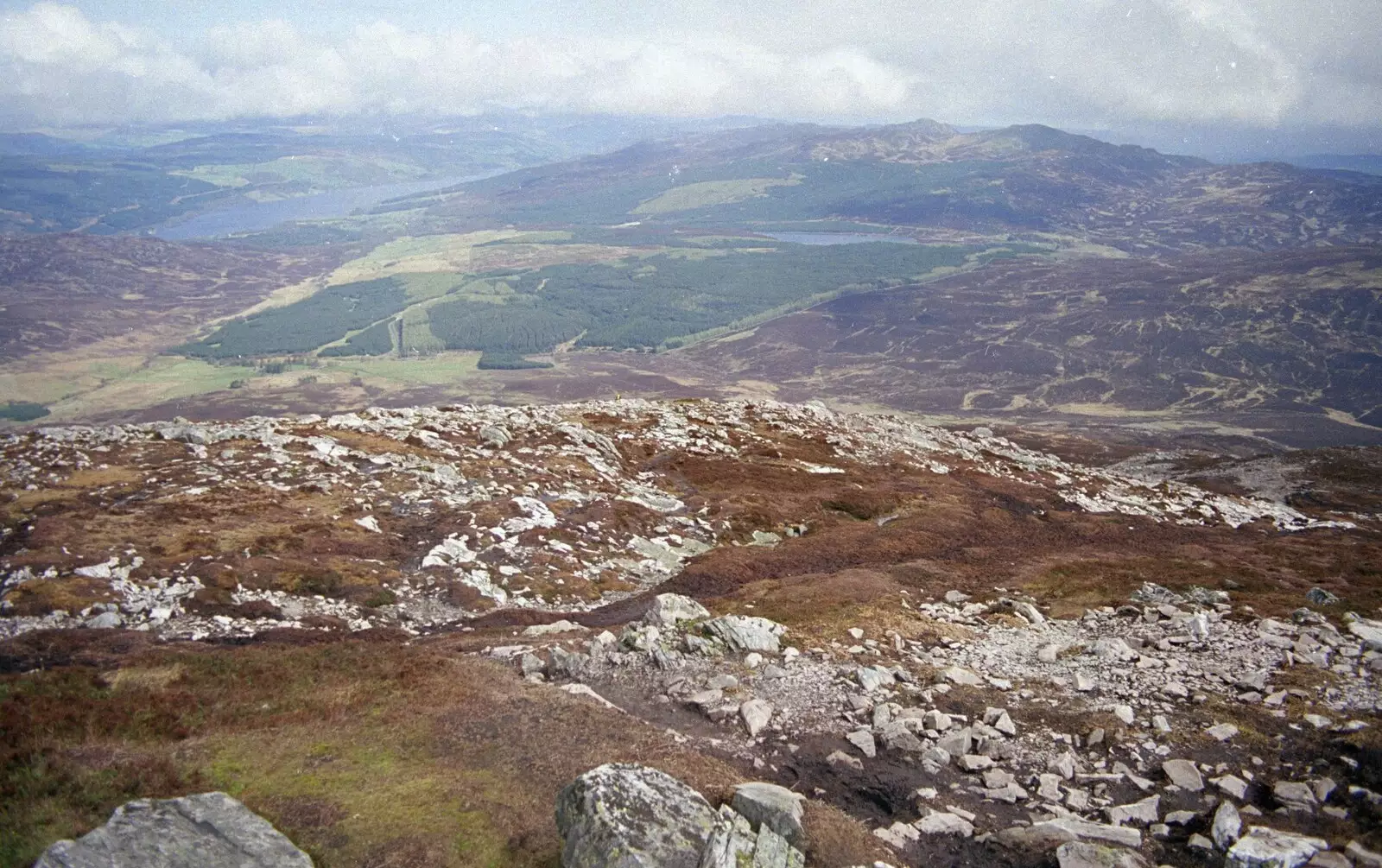 A view from the top of Scheihallion, from A Trip to Pitlochry, Scotland - 24th March 1998