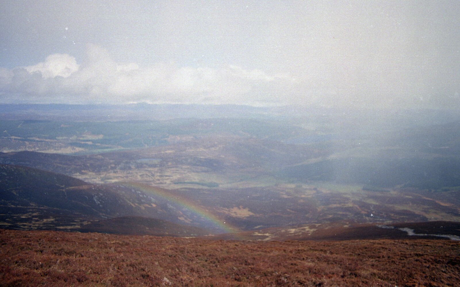 A bit of a rainbow, as seen from above from A Trip to Pitlochry, Scotland - 24th March 1998