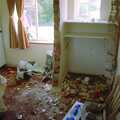 The old pantry is demolished, Garden Rotovator Action, Brome, Suffolk - 28th March 1998