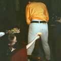 Elen tries to light John Segger's fart, A CISU Thrash in the SCC Social Club, Rope Walk, Ipswich - 4th April 1998