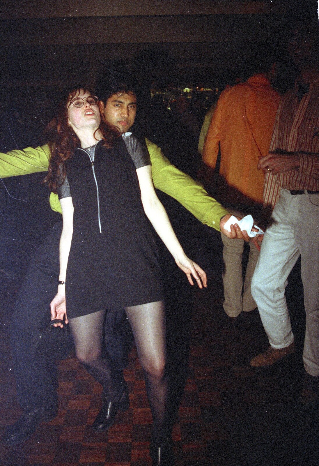 Hannah dances from A CISU Thrash in the SCC Social Club, Rope Walk, Ipswich - 4th April 1998