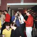 Lisa roams around with a camera, A CISU Thrash in the SCC Social Club, Rope Walk, Ipswich - 4th April 1998