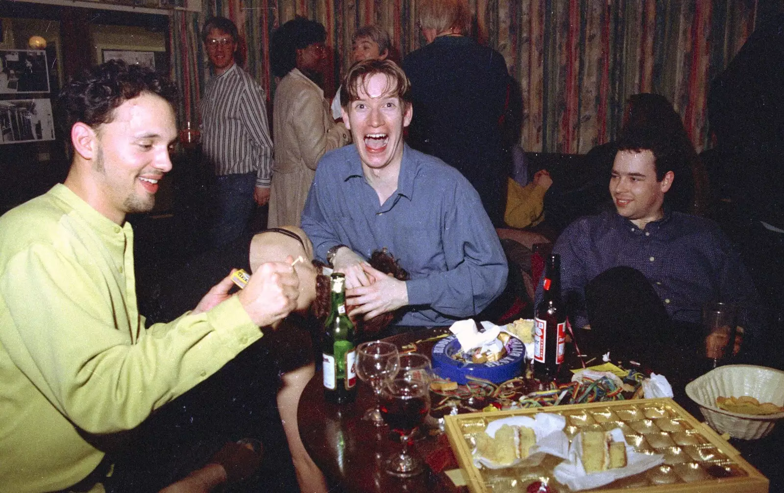 Paul thinks it's hilarious, from A CISU Thrash in the SCC Social Club, Rope Walk, Ipswich - 4th April 1998