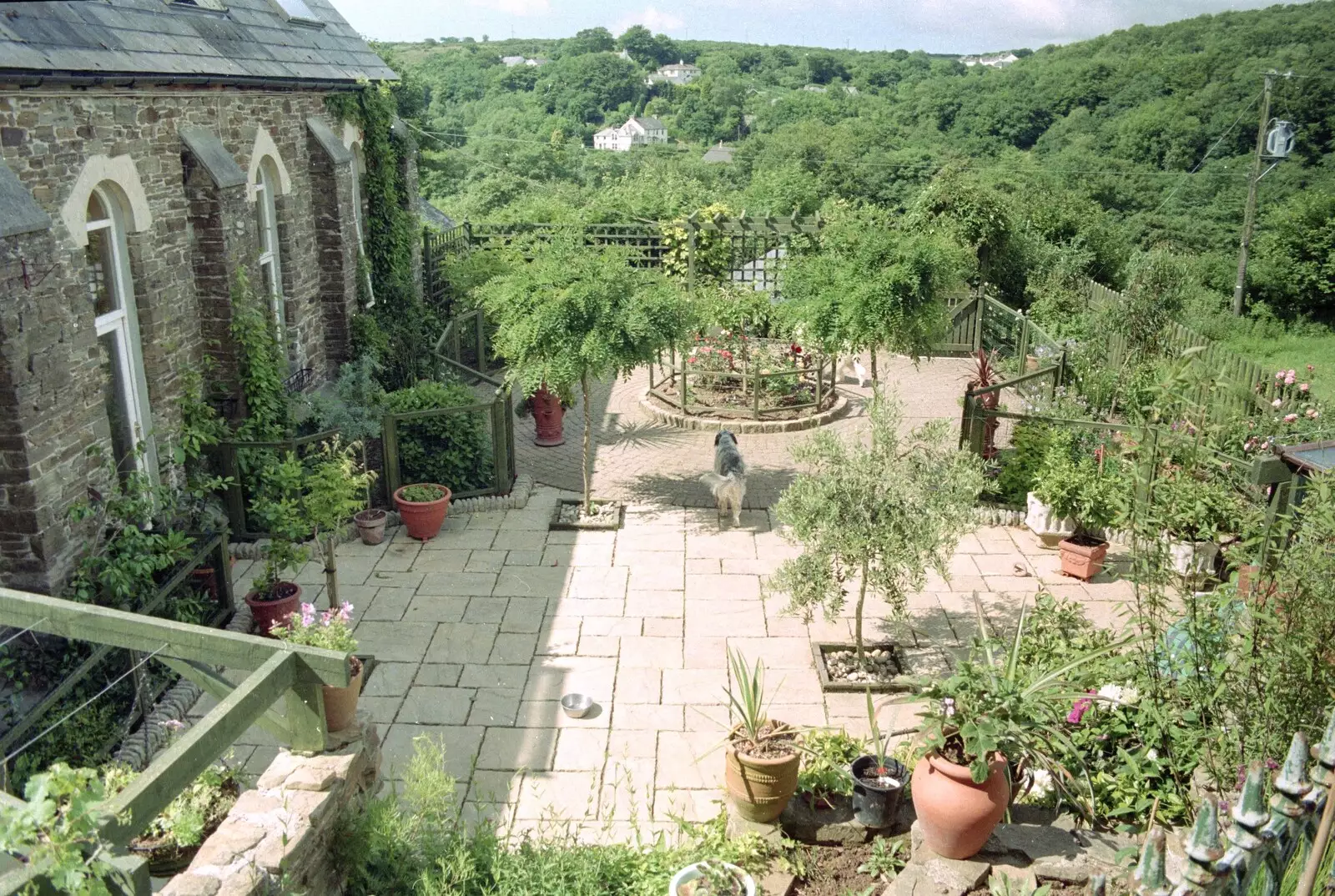 Mother and Mike's garden at The Chapel, Hoo Meavy, from A CISU Trip to Plymouth, Devon - 1st May 1998