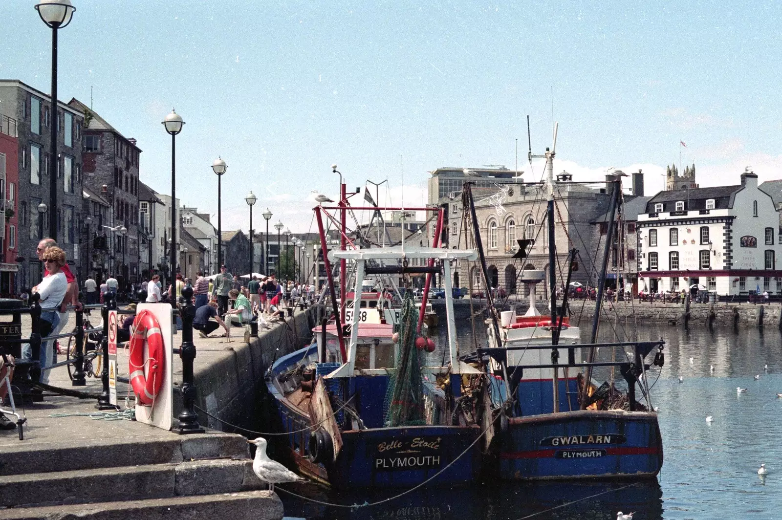 Fishing boats in the Harbour, The Barbican, from A CISU Trip to Plymouth, Devon - 1st May 1998