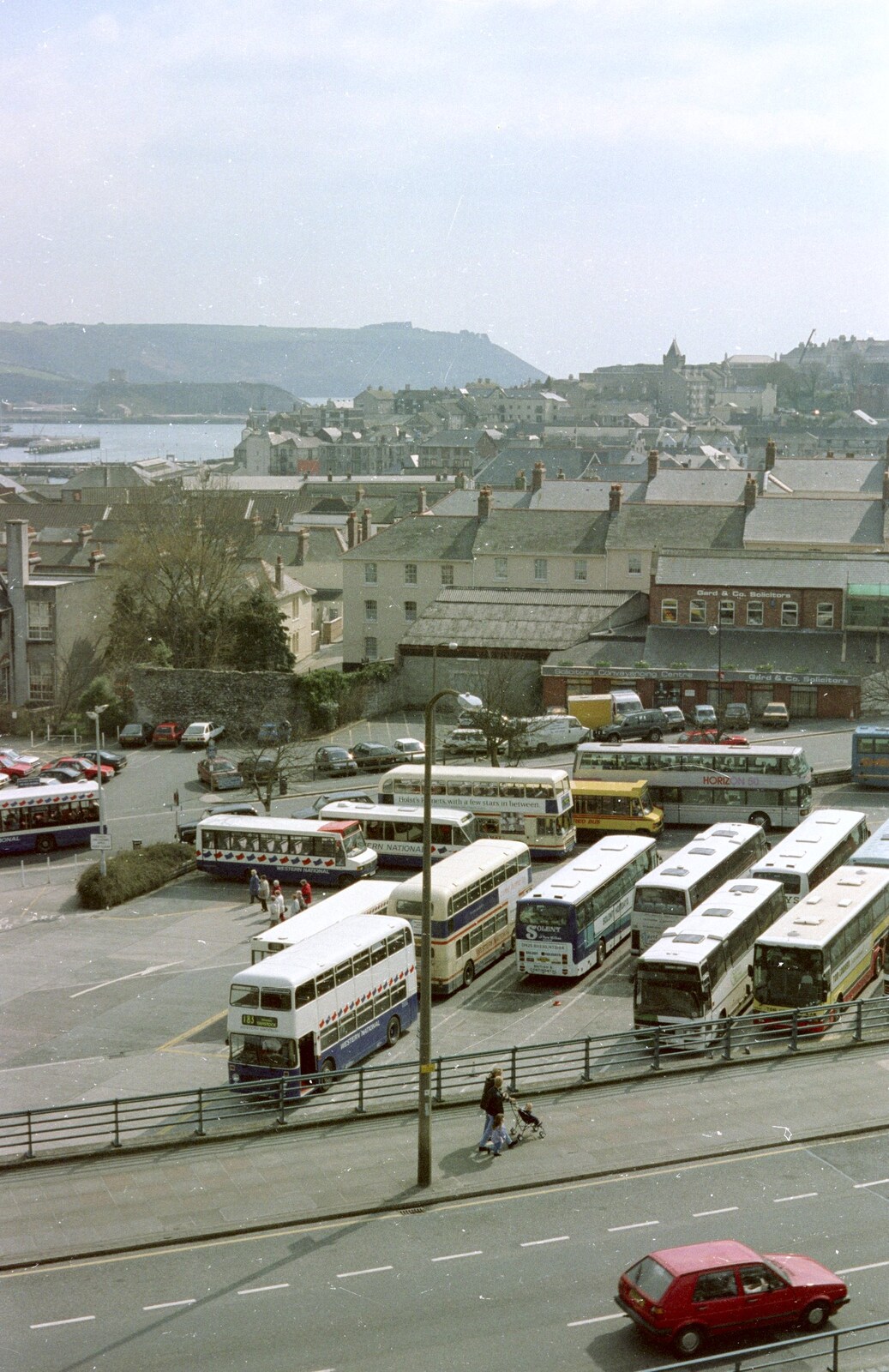 Buses at the bus station at Bretonside from A CISU Trip to Plymouth, Devon - 1st May 1998