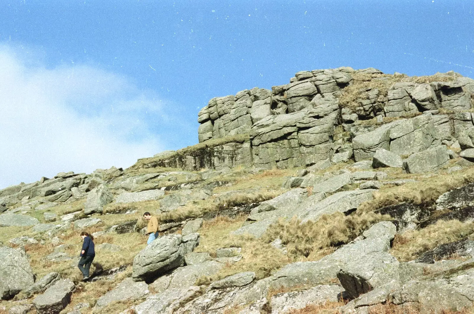 Walking down Sheepstor, from A CISU Trip to Plymouth, Devon - 1st May 1998