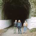Andrew, Vicky and Russell by the railway tunnel, A CISU Trip to Plymouth, Devon - 1st May 1998