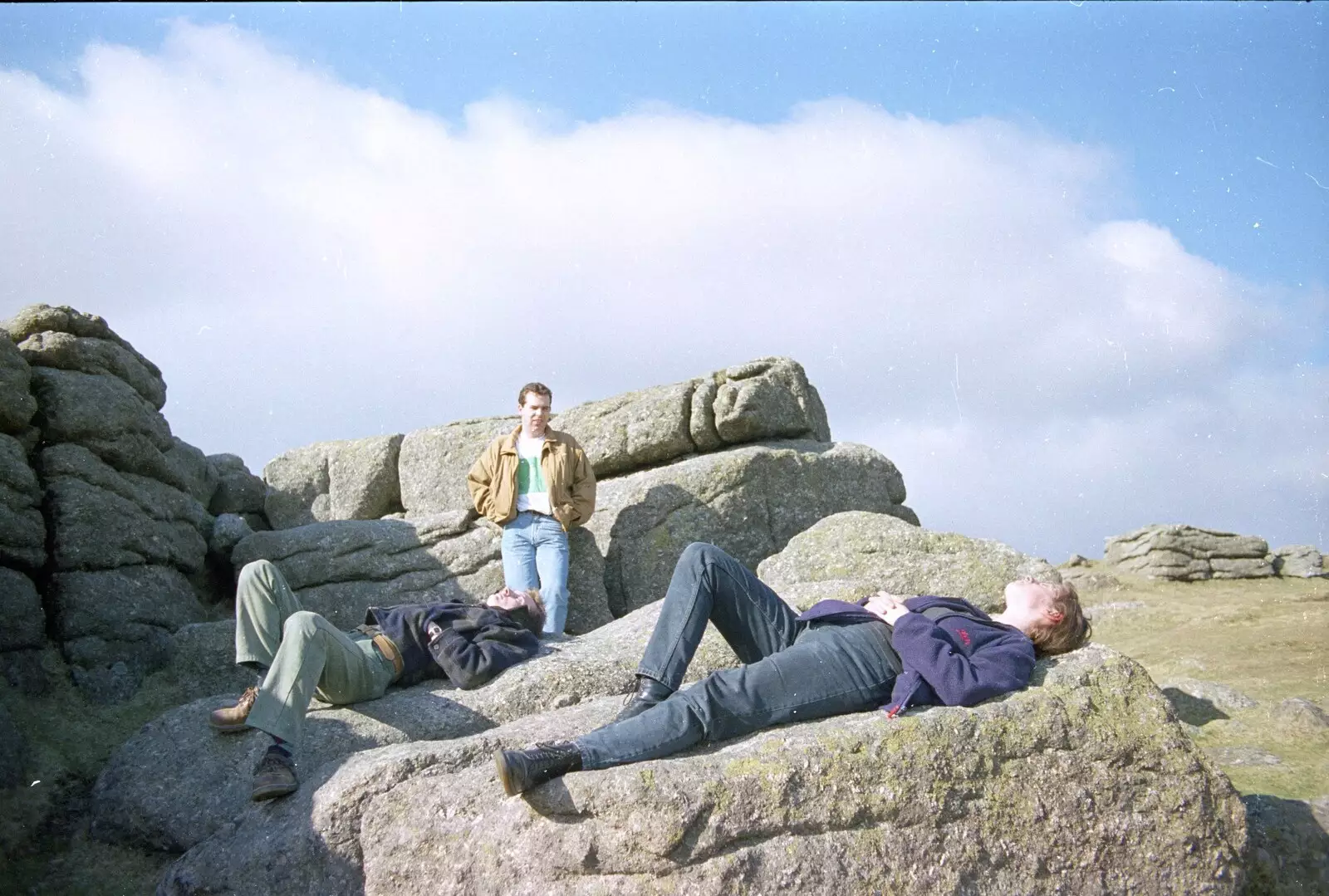 We flake out on Sheepstor, from A CISU Trip to Plymouth, Devon - 1st May 1998