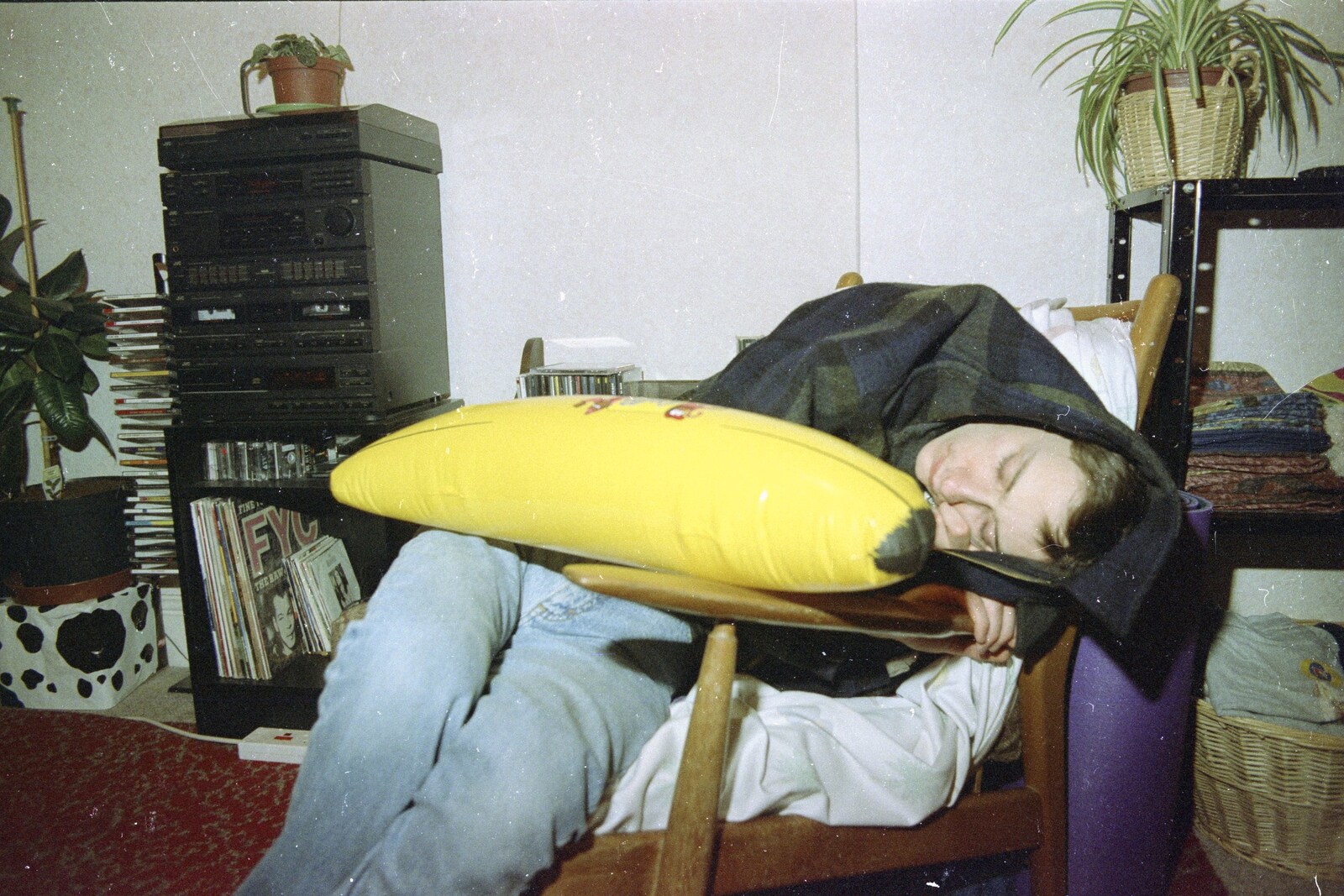 Andrew and the legendary JavaScript Banana from A CISU Trip to Plymouth, Devon - 1st May 1998