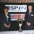 Margaret and Nosher with the SPIN cup in 1998, The CISU Awards Season, Suffolk County Council, Ipswich - 21st May 1998