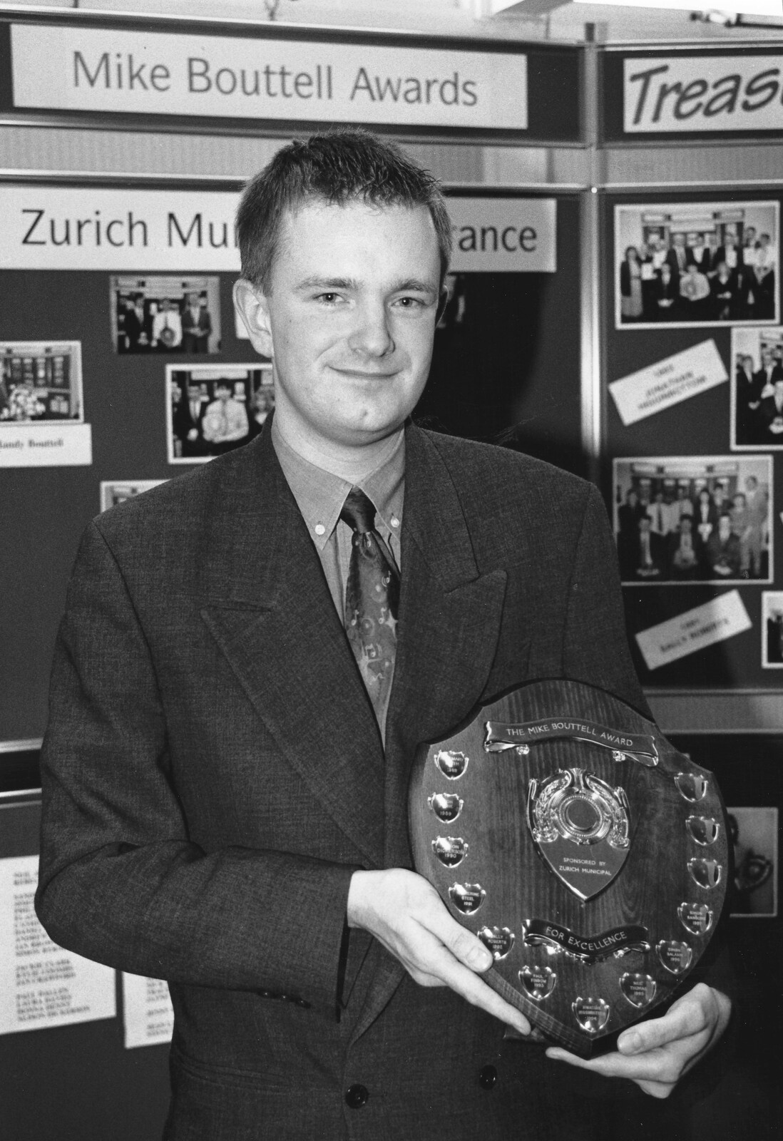 Nosher and shield from The CISU Awards Season, Suffolk County Council, Ipswich - 21st May 1998