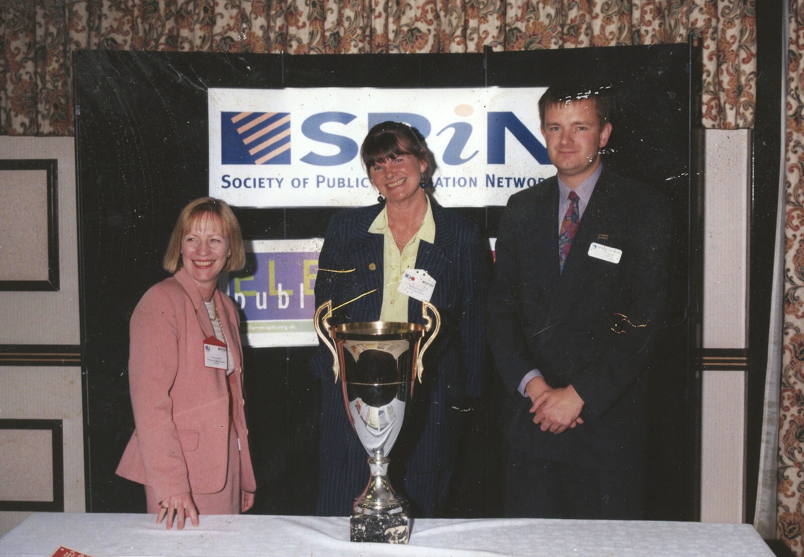 Alison Lovelock, SPIN chair, presents the cup from The CISU Awards Season, Suffolk County Council, Ipswich - 21st May 1998