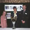 Alison Lovelock, SPIN chair, presents the cup, The CISU Awards Season, Suffolk County Council, Ipswich - 21st May 1998