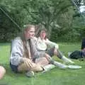 Claire goes through a (very brief) Hippy phase, The Brome Swan at Keith's 50th, Thrandeston, Suffolk  - June 2nd 1998