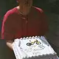 A cake arrives, The Brome Swan at Keith's 50th, Thrandeston, Suffolk  - June 2nd 1998