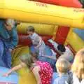 Paul in the bouncy-castle melee, The Brome Swan at Keith's 50th, Thrandeston, Suffolk  - June 2nd 1998