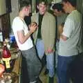 Joe steams through the kitchen on a mission, Andrew's CISU Party, and Nosher's Garden Barbeque, Ipswich and Brome, Suffolk - June 10th 1998