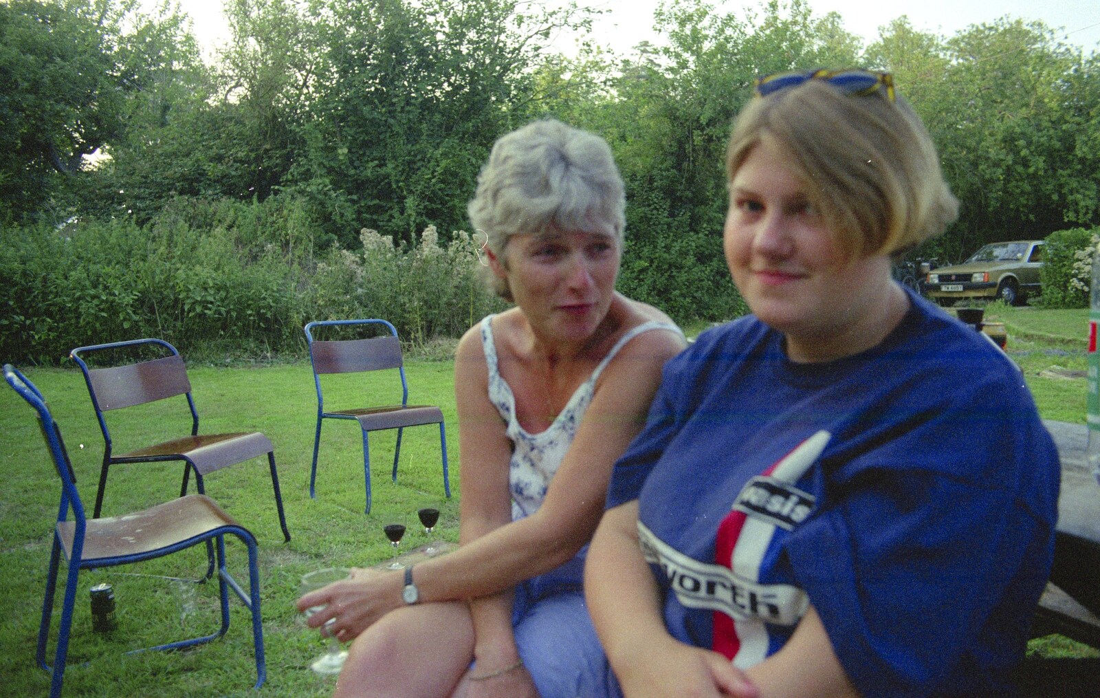 Spammy and Helen from Andrew's CISU Party, and Nosher's Garden Barbeque, Ipswich and Brome, Suffolk - June 10th 1998