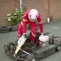 Climbing into a go-kart, Hamish's Wine and CISU Go-Karting, Caxton, Cambridge - 23rd June 1998