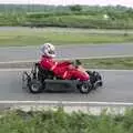 Raj steams around, Hamish's Wine and CISU Go-Karting, Caxton, Cambridge - 23rd June 1998