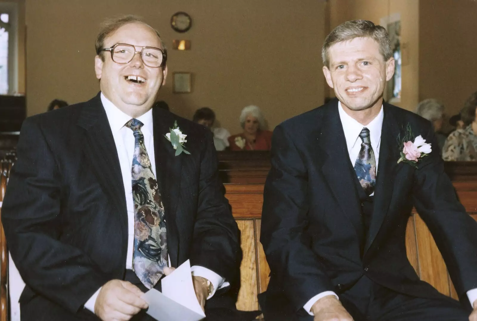 Mike finds something amusing, from Steve-O's Wedding, Thorpe St. Andrew, Norwich, Norfolk - 3rd July