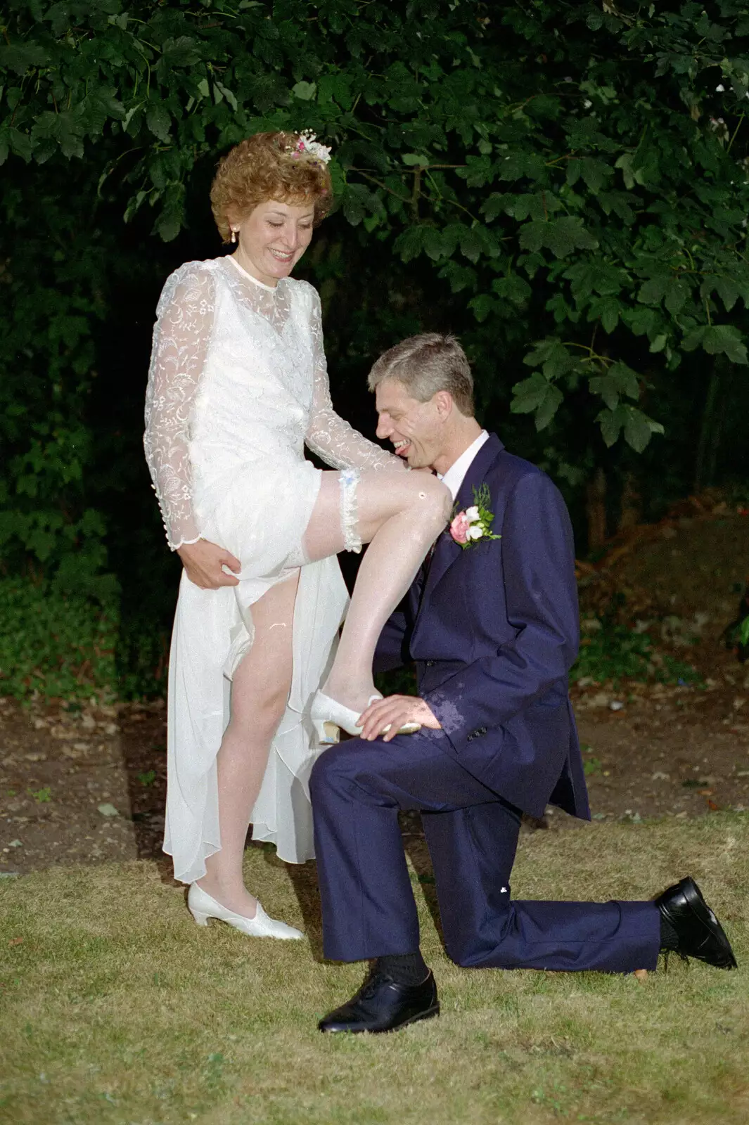 Steve-o has a lick, from Steve-O's Wedding, Thorpe St. Andrew, Norwich, Norfolk - 3rd July