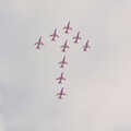 The Red Arrows in Arrow formation, Tony and Janet's Building Plot, and the Red Arrows, Eye, Suffolk - 22nd July 1998