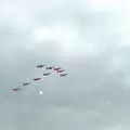 The Red Arrows in formation, Tony and Janet's Building Plot, and the Red Arrows, Eye, Suffolk - 22nd July 1998