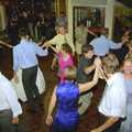 Ceilidh dancing in full effect, Joe and Lesley's CISU Wedding, Ipswich, Suffolk - 30th July 1998