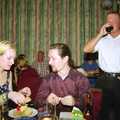 Fenton and his girlfriend, Joe and Lesley's CISU Wedding, Ipswich, Suffolk - 30th July 1998