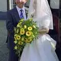 Lesley and her dad, Joe and Lesley's CISU Wedding, Ipswich, Suffolk - 30th July 1998