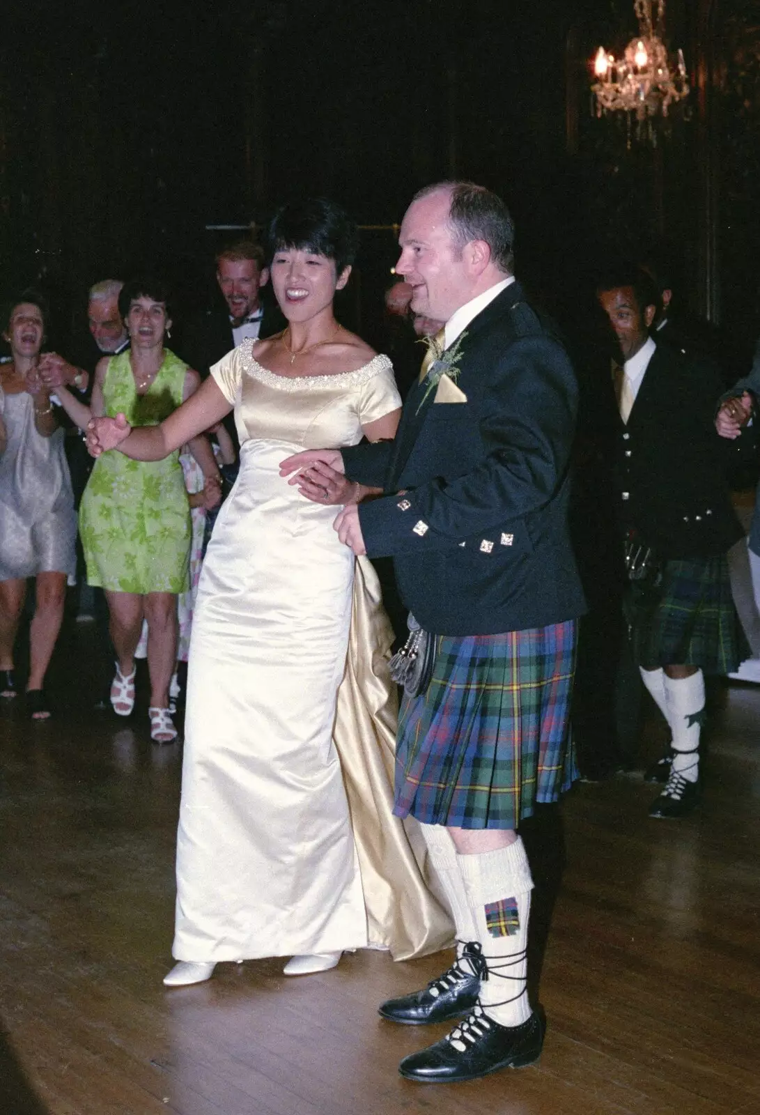 The first dance, from Hamish and Jane's Wedding, Canford School, Wimborne, Dorset - 5th August 1998