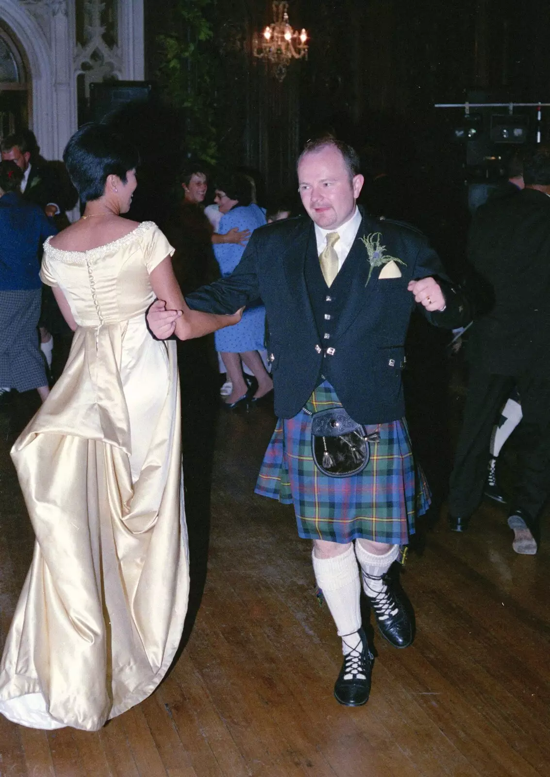 More dancing breaks out, from Hamish and Jane's Wedding, Canford School, Wimborne, Dorset - 5th August 1998