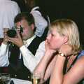 Hamish and Jane's Wedding, Canford School, Wimborne, Dorset - 5th August 1998, Martin's girlfriend looks glum as he fiddles with a camera