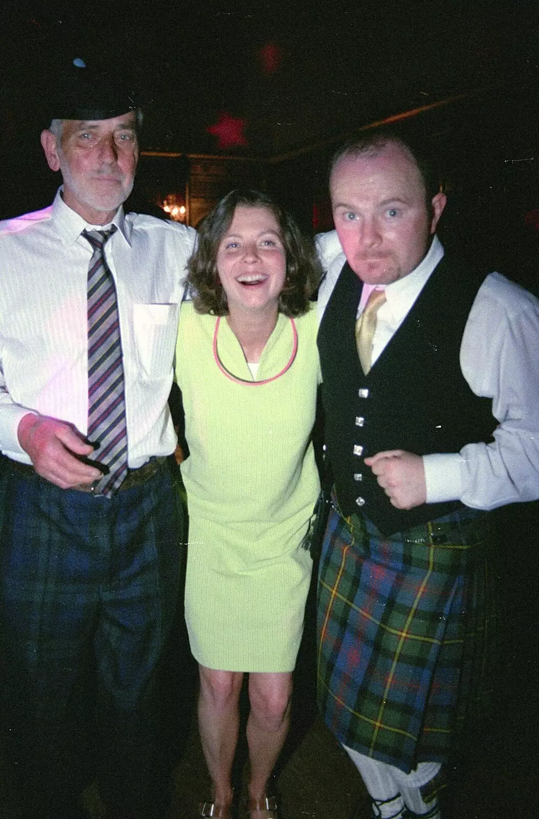 Hamish and his former neighbours from New Milton, from Hamish and Jane's Wedding, Canford School, Wimborne, Dorset - 5th August 1998