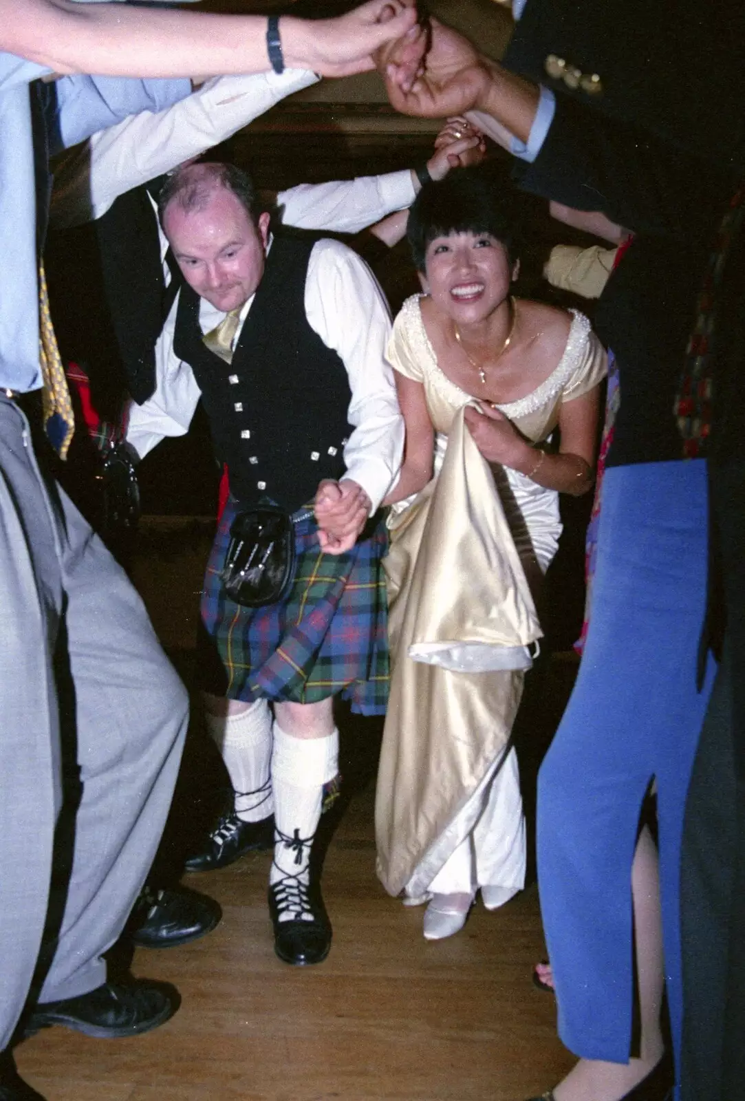 The wedding tunnel, from Hamish and Jane's Wedding, Canford School, Wimborne, Dorset - 5th August 1998