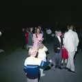 Outside in the car park, Hamish and Jane's Wedding, Canford School, Wimborne, Dorset - 5th August 1998