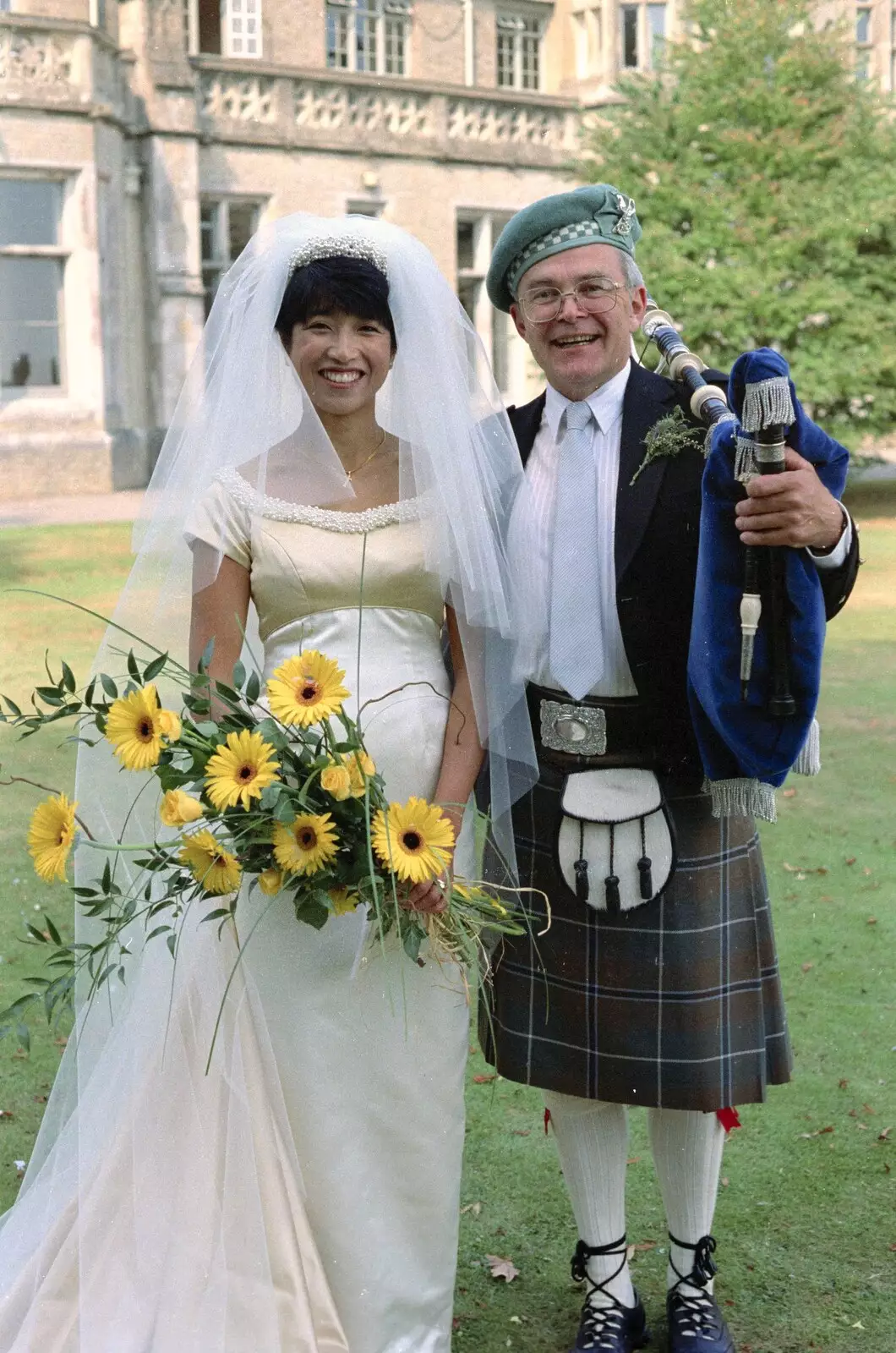 Jane and Hamish's dad, from Hamish and Jane's Wedding, Canford School, Wimborne, Dorset - 5th August 1998