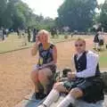 Martin and his girlfriend, Hamish and Jane's Wedding, Canford School, Wimborne, Dorset - 5th August 1998