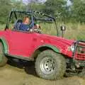 Brenda in the off-roader, Cider Making With Geoff and Brenda, Stuston, Suffolk - 10th September 1998