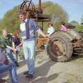 A Spot of Cider Making, Stuston, Suffolk - 10th September 1998, Geoff mills around and manages to look like he's dancing